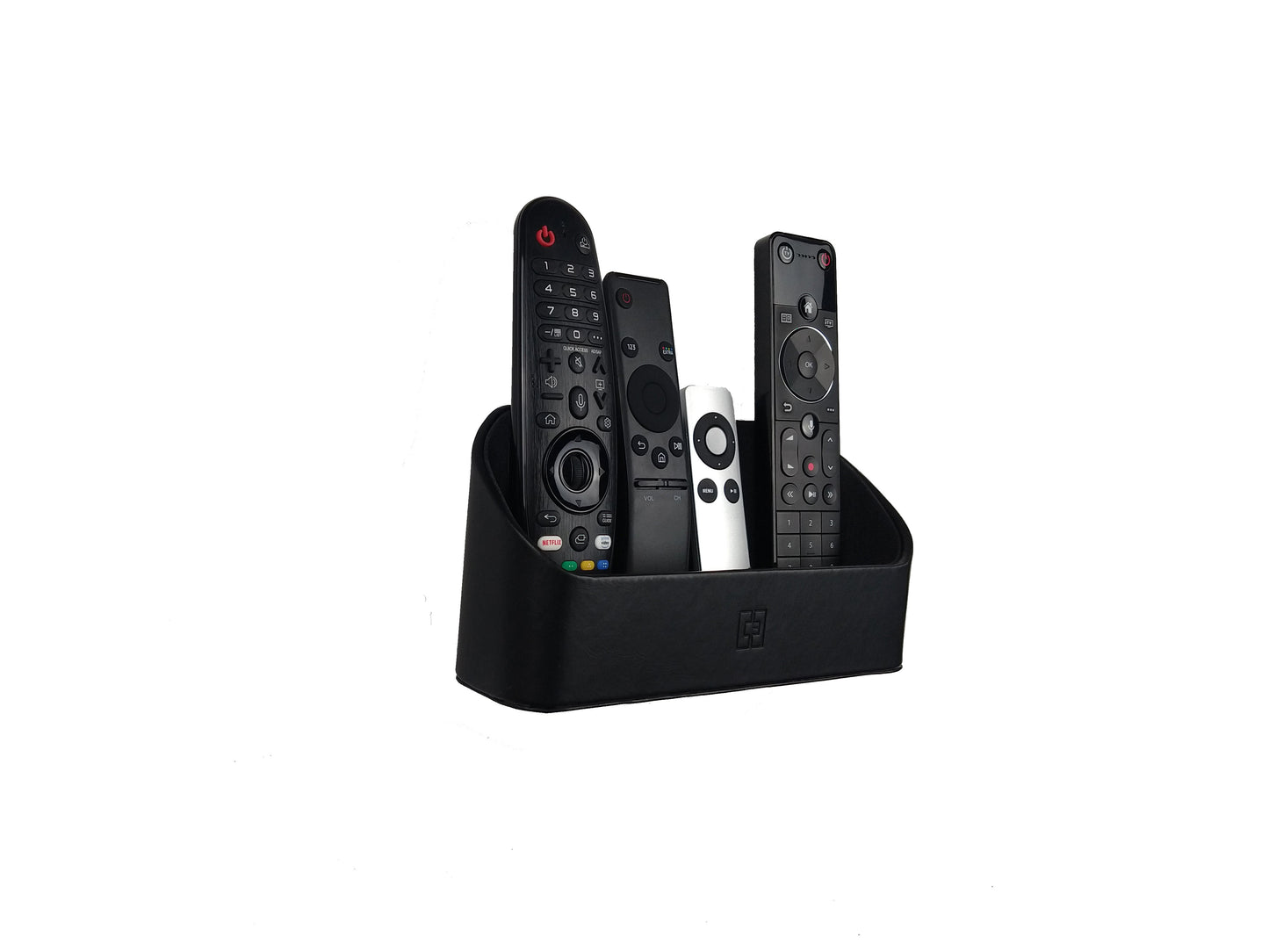 Black Wall remote Control Holder Angle