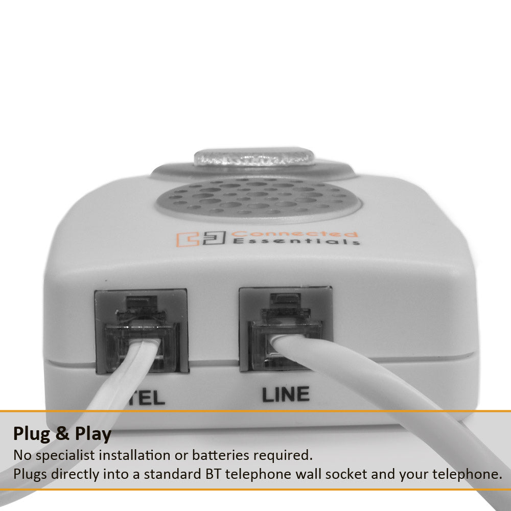 telephone ringer amplifier with light