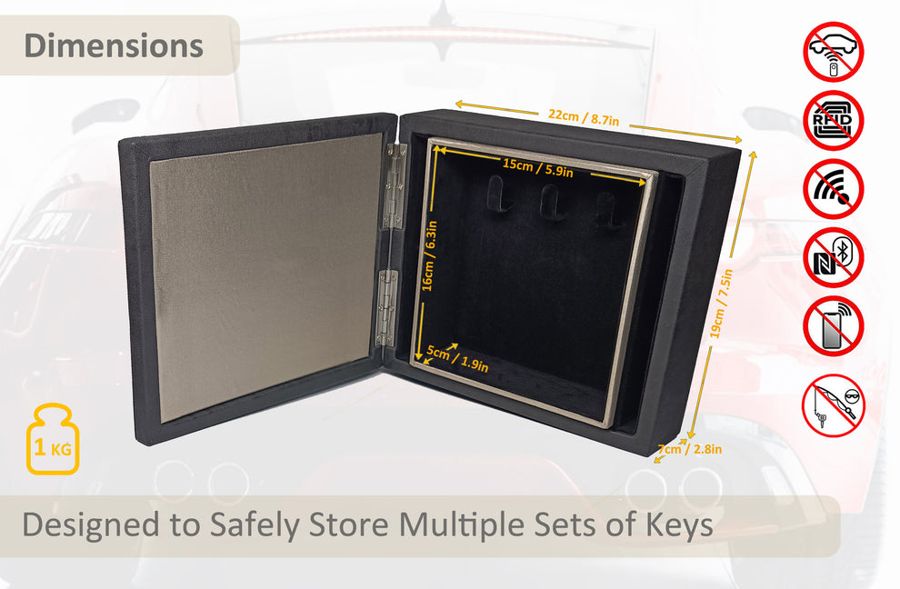 Wall Mounted Signal Blocking RFID Car Key Box - CEG-110 – Connected ...