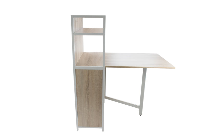 Free-Standing Folding Home Desk with Storage, CED-102