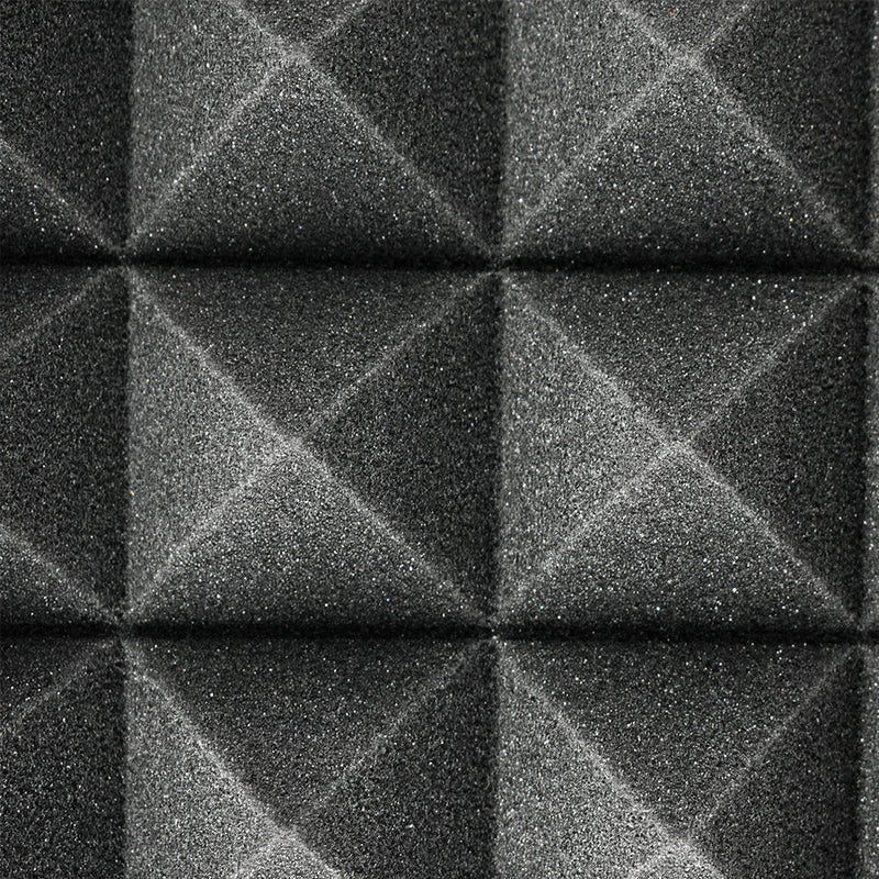 Close up of Connected Essentials Foam 30cm Acoustic Pyramid Foam Panels