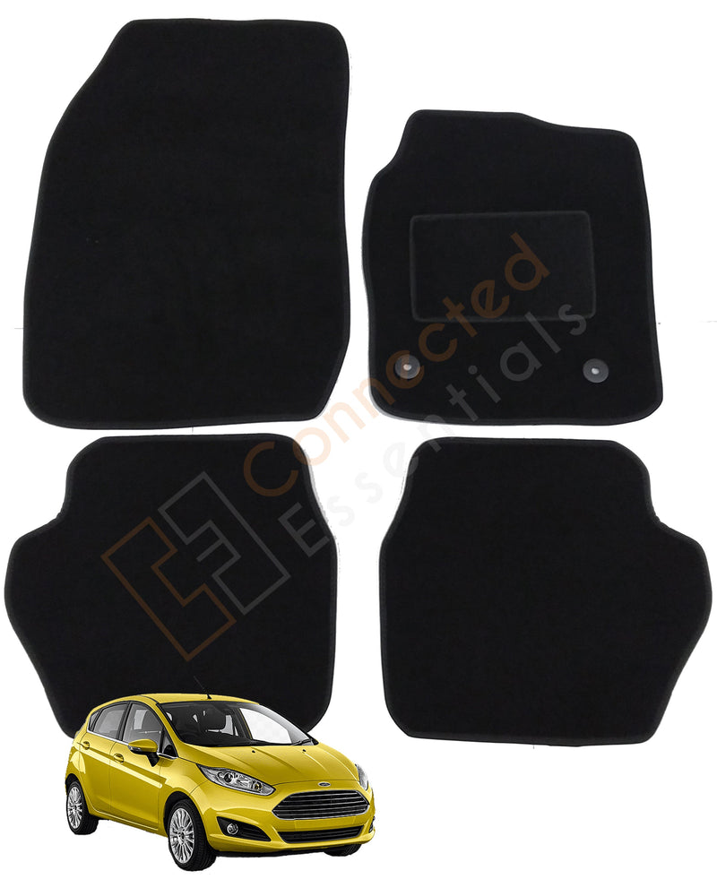 Ford Fiesta Car Mats 2008-2017, Fully Tailored, Black