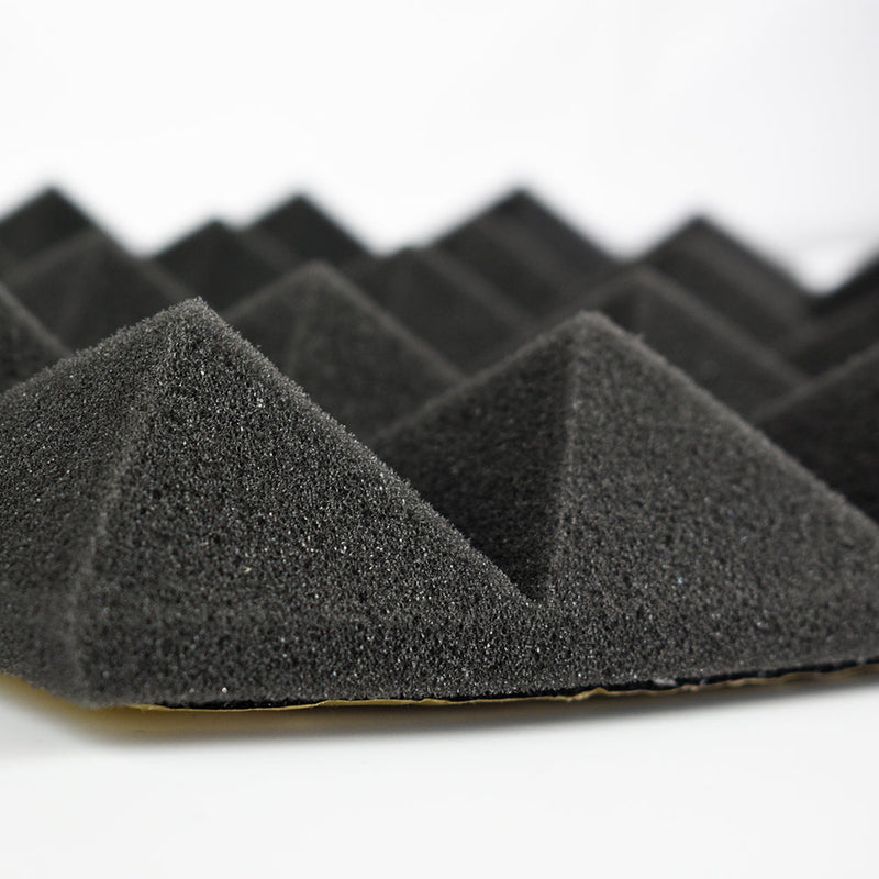 Close up of Connected Essentials Foam 30cm Acoustic Pyramid Foam Panels
